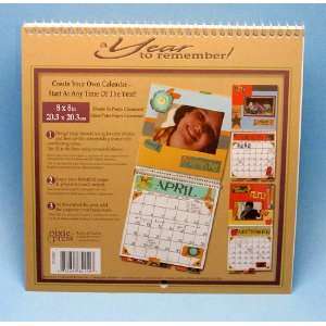  Create Your Own Calendar Pages Kit 8x8 Arts, Crafts 