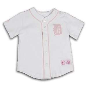 Detroit Tigers Girls Toddler Pink D Jersey  Sports 