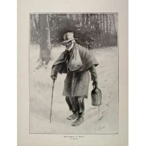  1914 E. W. Kemble Ignorance is Bliss Old Man Print 