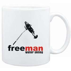 Mug White  FREE MAN  Water Skiing  Sports