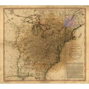  1783 map of the United States of America