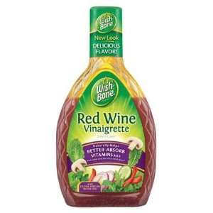 Wishbone Salad Dressing, Red Wine Vinaigrette, 16 oz Bottles, 6 ct 