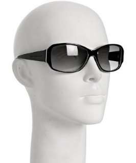 Marc by Marc Jacobs black white trim rectangular sunglasses   