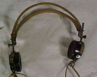 WWII US ARMY UTAH RADIO HEADPHONES  