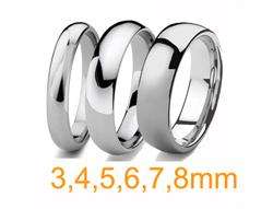 mm Width Classic Tungsten Wedding Band Promise Ring  