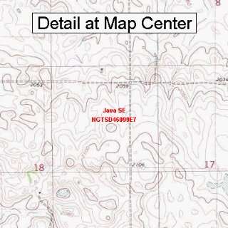 USGS Topographic Quadrangle Map   Java SE, South Dakota (Folded 