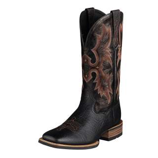 Ariat Mens Tombstone Genuine Leather Cowboy Boots Black 10005873 All 