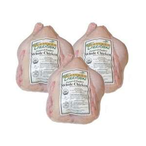 Whole Organic Fryer Chickens   Pastured Poultry   approx. 13.2 lbs.