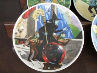 KNOWLES 1977 COMPLETE SET 8 WIZARD OF OZ 40TH ANNIVERSARY PLATES MINT 