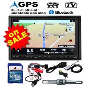 High  Def GPS SAT 7 In Dash LCD Car DVD CD Radio Player Ipod 