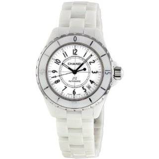 Chanel Womens H0970 J12 White Ceramic Bracelet Watch