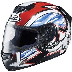    HJC FS 15 Elbowz II Helmet   Small/Black/Red/White Automotive