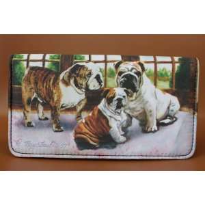   Bulldog Dog 4 1/4 x 7 1/4 wallet by Ruth Maystead 