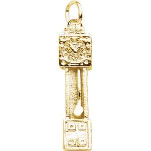  Rembrandt Charms Grandfather Clock Charm, 10K Yellow Gold 