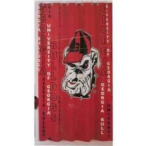  Georgia Bulldogs Shower Curtain