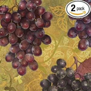 Design In The Vineyard Luncheon Napkin, 20 Napkins per Pack, (Pack of 