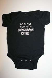 Funny Cute Baby Infant Onesie  ROCK OUT WITH YOUR  