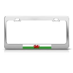  Wales Flag Red Dragon Welsh Country Metal License Plate 
