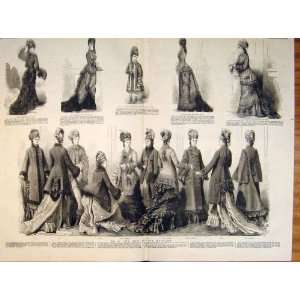  Ladies Fashion Dress Costume Winter Mantles Armure 1876 