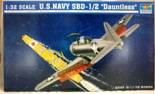 32   US Navy SBD 1/2 Dauntless Model Kit  Trumpeter  