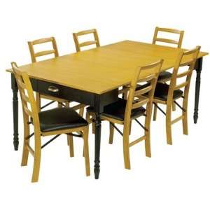   Style Expanding Dining Table with Oak Top Furniture & Decor