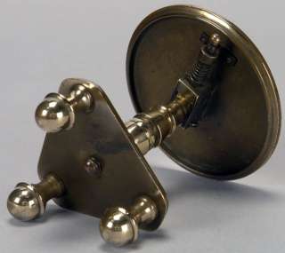 05852 Miniature Brass Platform Tilt Top Table c. 1850  