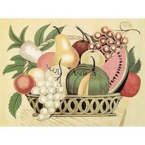  Curlique Fruit Basket   David Grose 16x12 CANVAS