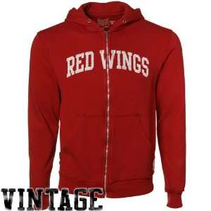  Detroit Red Wing Stuff  Detroit Red Wings Red Raw Edge 