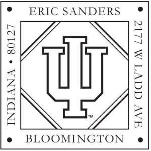  Indiana Iu Square Collegiate Snap Stamp