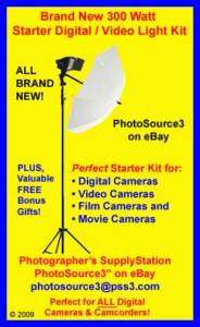 300W Digital Camera Photography Lighting Kit Only $79  