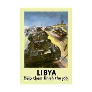  Libya Help Them Finish the Job 12x18 Giclee on canvas 