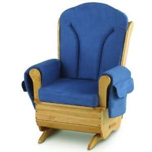  Glider Rocking Chair Blue Fabric by Foundations 85 FW NB 