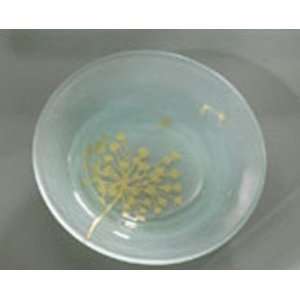  Nature Series Dandelion 6 round bowl Handmade glass 6 