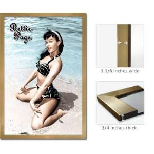   Page Poster Pin Up Girl Beach FrRp522 
