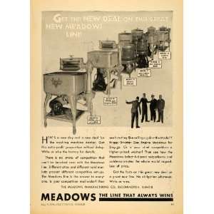 1930 Ad Meadows Manufacturing Company Briggs Stratton   Original Print 