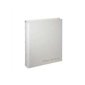  Personalized White Leather Bound Small Wedding Album