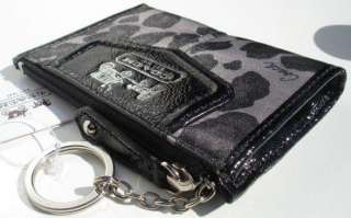   Madison Mini Skinny Wallet Keychain Cn Purse/Black Gray/44201  