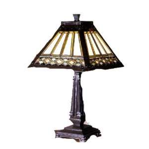   Esmeralda Mission Tiffany Table Lamp   DLE TA100467