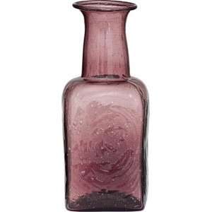  Port Red Recycled Glass Vase (square design)