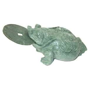  3 Legged Jade Money Toad ~ 6.25 Inch Long