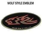 Wild Wolf front grill trunk rear emblem badge 1ea