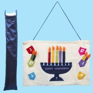  Pack of 6 Jewish Happy Hanukkah Menorah Wall Hangings 