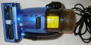   Power Bagless Hand Vacuum Blue Motorized Brush Pet Hair Hepa Filter