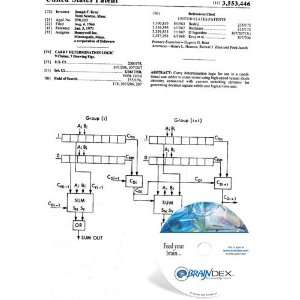    NEW Patent CD for CARRY DETERMINATION LOGIC 