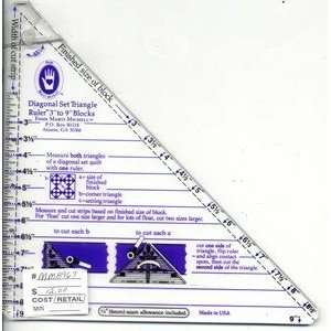  Ruler 3 inch to 9 inch By Marti Michell Arts, Crafts & Sewing