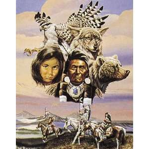 Gary Ampel   Flight Of The Tribe Canvas 