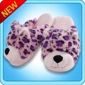  My Pillow Pets®   Leopard Slippers   Small (Pink) Toys 