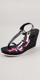 Juicy Couture Baline Rubber Wedge Sandals  