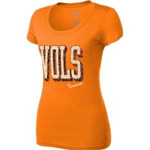   Womens Orange War Paint Scoop Neck T Shirt