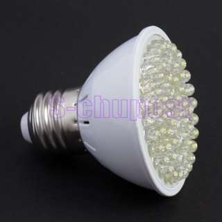 3W 60 LED Cool Warm White Light Energy Saving Power Lamp Cup Bulb E27 